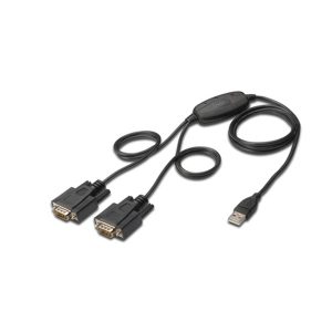 DIGITUS 1.5M USB 2.0 TO RS232*2 CABLE CHIPSET: FT2232H