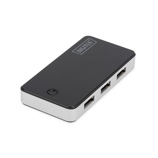 DIGITUS USB 3.0 4-PORTS HUB BLACK 4XUSB A/F1XUSB A/F CABLE AM-AM 1.2M