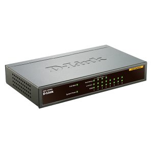 D-LINK SWITCH 8×10/100 (4xPOE-TOTAL BUDGET 52Watts)