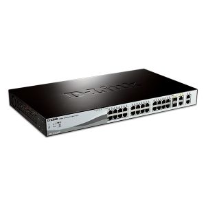 D-LINK SWITCH 24×100 POE +2×1000 +2xSFP
