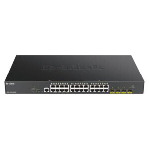 D-LINK 24-PORT GIGABIT POE SMART MANAGED SWITCH WITH 4X 10G SFP+ PORTS 370WATTS