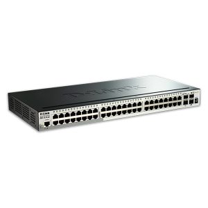 D-LINK SWITCH SMART 48×10/100/1000 + 4xSFP+ 10G (PHYSICAL STACKING)