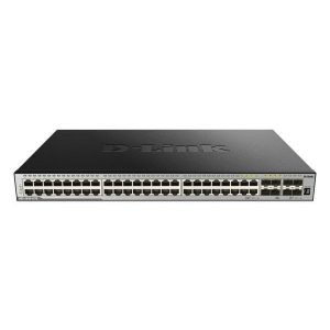 D-LINK SWITCH L3 MANAGED STACKABLE 48xGE POE+ COMBO 4×1000+4x10GSFP+ST IMG(370W)
