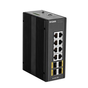 D-LINK SWITCH L2 MANAGED INDUSTRIAL DIN-RAIL 8×10/100/1000 + 4xSFP