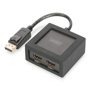 DIGITUS 4K TO HDMI SPLITTER 1X DP IN 2X HDMI OUT SUPPORTS UP TO 4K2K/30HZ