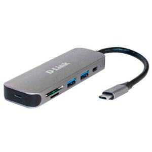 D-LINK HUB 5-IN-1 USB-C WITH CARD READER
