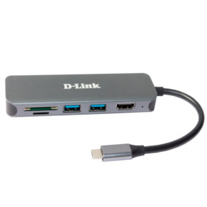 D-LINK HUB 6-IN-1 USB-C WITH HDMI/CARD READER/POWER DELIVERY