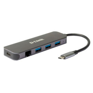 D-LINK HUB 5-IN-1 USB-C WITH GIGABIT ETHERNET/POWER DELIVERY