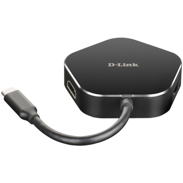 D-LINK HUB CONTROLADOR USB-C 4 EM 1, HDMI *NEW*