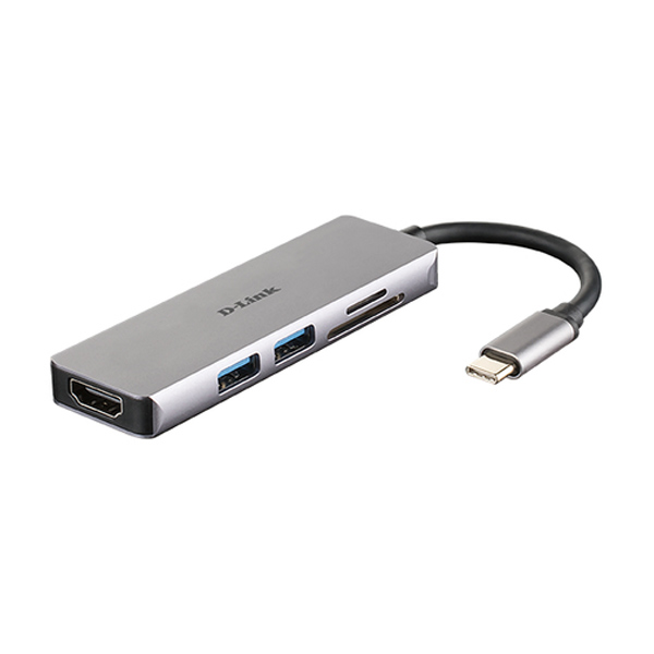 D-LINK HUB USB-C 5 EN 1 COM HDMI *NEW*