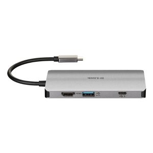 D-LINK HUB USB-C 8 EM 1 COM HDMI/ETHERNET/LEITOR DE CARTÕES