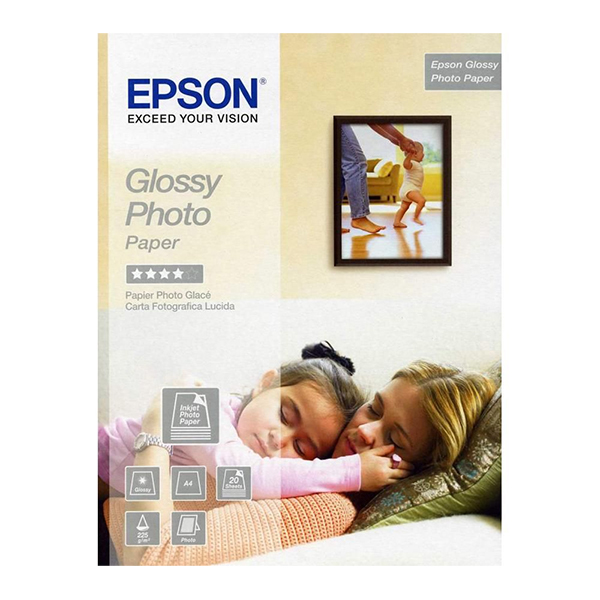 EPSON PAPEL GLOSSY PHOTO A4 20FLS 225GRS