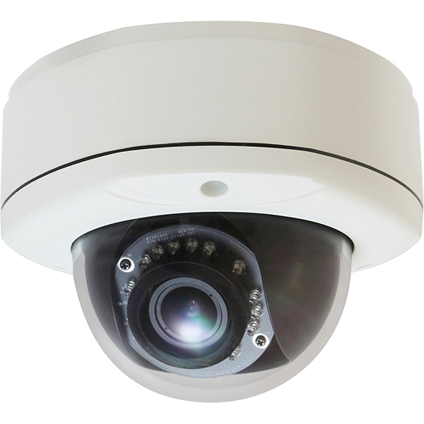 LEVELONE FIXED DOME IP CAMERA H.265/264 5MP POE IR IND/OUT IK10