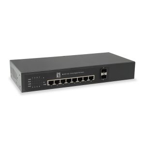 LEVELONE SWITCH 8×10/100/1000 L2 MANAGED+2xSFP POE-PLUS MAX 120W