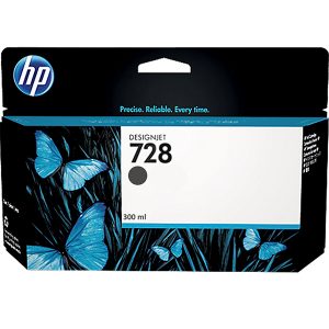 HP TINTEIRO DESIGNJET PRETO MATE 728 300ML