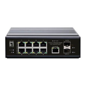 LEVELONE SWITCH 10-PORT L2 MANAGED GIGABIT INDUSTRIAL, 802.3AT/AF/BT POE