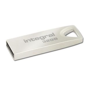 INTEGRAL PEN 32GB USB2.0 DRIVE ARC METAL USB TYPE-A 2.0 PRATEADO