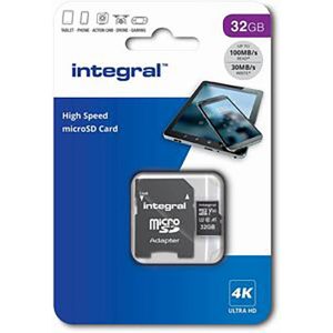 INTEGRAL SD MICRO 32GB HIGH SPEED MICROSDHC/XC V10 UHS-I U1