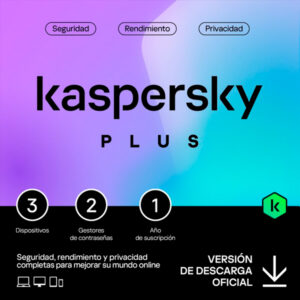 KASPERSKY PLUS EDITION 3 DEVICES 1YR BASE ESD