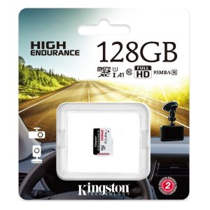 KINGSTON SD CARD 128GB MICRO SDXC ENDURANCE 95R/30W C10 A1 UHS-I CARD ONLY