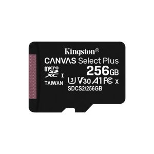KINGSTON SD CARD 256GB MICRO SDXC 100R A1 C10 CARD C/ADAPT
