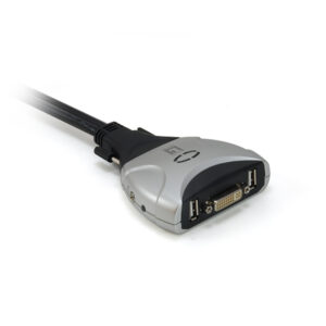 LEVELONE KVM SWITCH 2xPORT USB DVI W/AUDIO