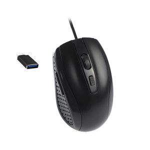 LIFETECH MOUSE BOW – USB CTYPE-C OPTICAL BLACK WIRED