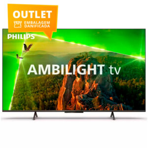 PHILIPS LED TV 43″ UHD 4K SMART TV 4GB HDR10+ AMBILIGHT OUTLET EMB.DANIFICADA