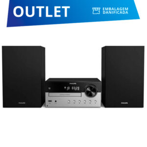 PHILIPS SISTEMA MICRO CD USB FM BLUETOOTH 2.0 60W OUTLET EMB.DANIFICADA