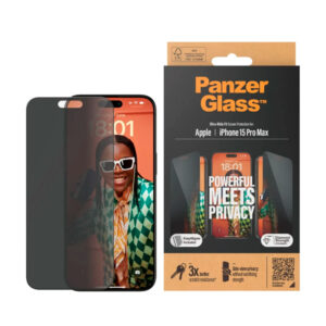 PANZERGLASS APPLE IPHONE 15 PRO MAX 6.7″ ULTRA WIDE FIT WITH APPLICATOR PRIVACY