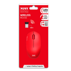 PORT RATO WIRELESS COLLECTION 1600DPI RED