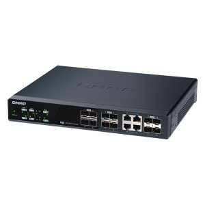 QNAP SWITCH 10GBE MANAGED WITH 4-PORT 10GBE SFP+/RJ45 COMBO AND 8-PORT 10GBE SFP
