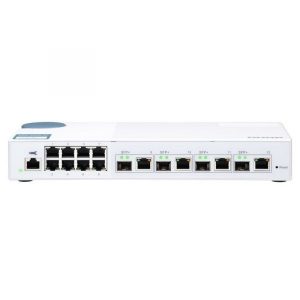 QNAP SWITCH 10GBE MANAGED W/ 4PORT 10GBE SFP+/RJ45 COMBO AND 8PORT 1GBPS