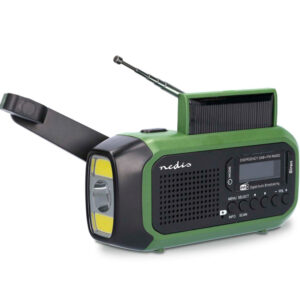 NEDIS RADIO FM PORTATIL DAB+ C ALIMENT BATERIA SOLAR DINAMO USB
