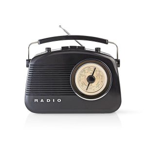 NEDIS RADIO FM 4.5W CARRYING HANDLE BLACK