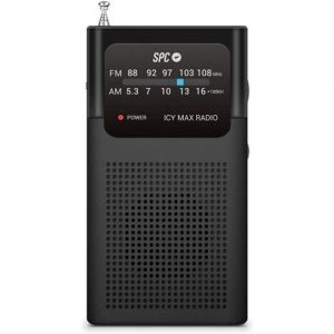 SPC RADIO AM/FM ICY MAX BLACK #PROMO