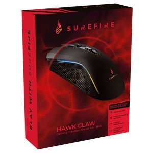 SUREFIRE GAMING MOUSE HAWK CLAW 7-BOTOES RGB LED 6400DPI