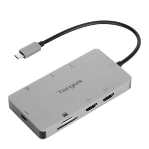 TARGUS DOCK 4K USB-C 2xHDMI 1xRJ45 2xUSB3 CREADER PD100W