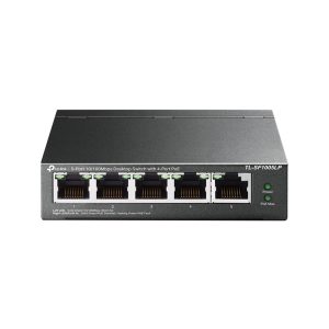 TP-LINK SWITCH 5-PORT 10/100 MBPS DESKTOP W/ 4-PORT POE