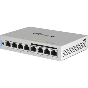 UBIQUITI LAYER 2, POE SWITCH WITH (8) GBE RJ45 PORTS INCLUDING (1) GBE, 820.3AT