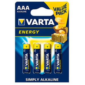 VARTA PILHAS ALCALINAS ENERGY LR03- AAA (PACK 4)