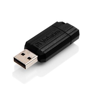 PEN VERBATIM 8GB PINSTRIPE USB 2.0 BLACK