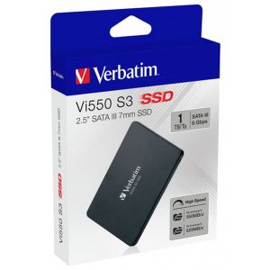 VERBATIM SSD VI550 1TB SATA 3 (7MM HEIGHT) 2.5″ 520 MB/SEG
