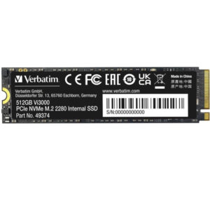 VERBATIM SSD VI3000 512GB PCIE NVME M.2 (3000MB/S)
