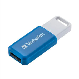 PEN VERBATIM 64GB USB 2.0 DATABAR BLUE