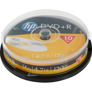 HP DVD+R 16X 4.7GB BOBINE 10 UNIDADES