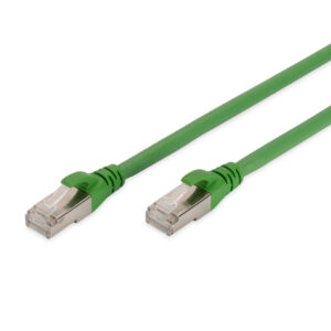 WP RACK CHICOTE CAT6A S-FTP AWG26/7 0.5MT GREEN