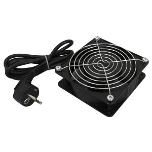 WP RACK COOLING FAN 120X120X38 PROT GRID 2MTS POWER CABLE 220V THERMOSTATO