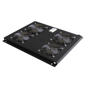WP RACK COOLING FAN TRAY P/RNA SERIES 800MM 4xFANS & TERMOSTATO BLACK RAL 9005