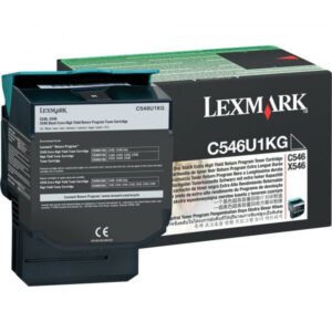LEXMARK TONER PRETO C/RETORNO 8K C546/X546D 8K